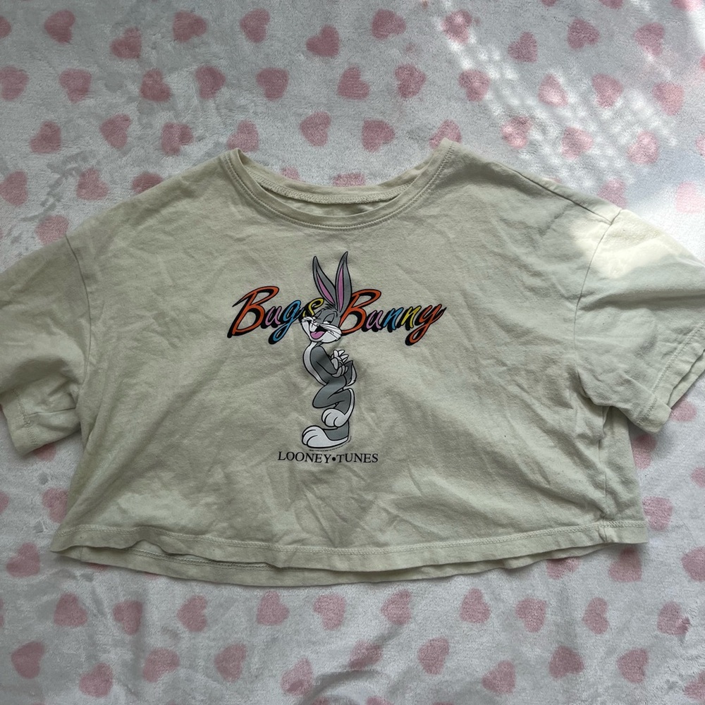 Old Navy Girls Bugs Bunny Crop Top (Size M)